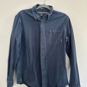 Eddie Bauer Men's Dark Blue Casual Shirt